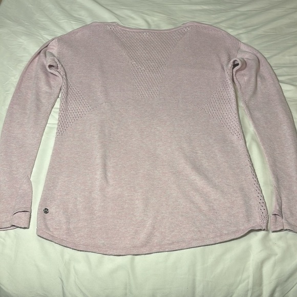 Lululemon Still Movement Sweater Heathered Petals pink size 6 - Picture 7 of 9